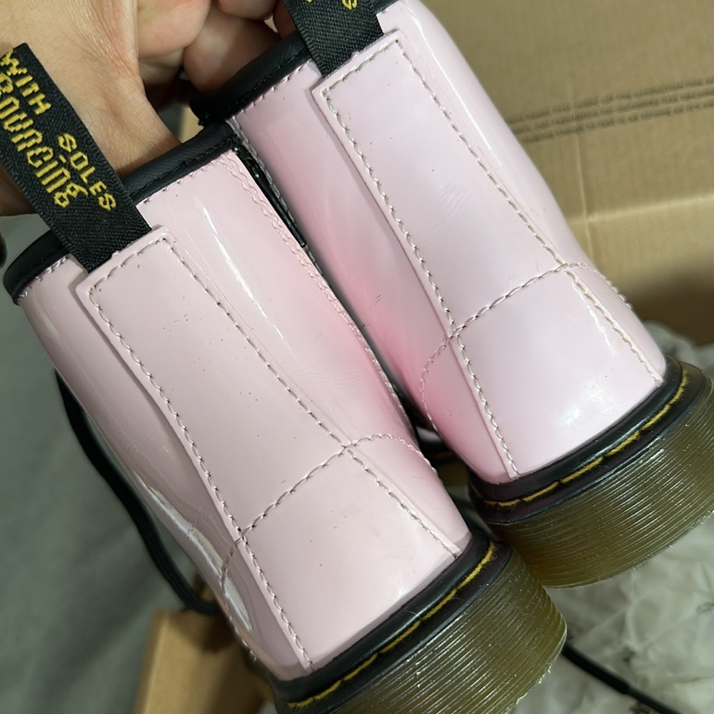 Dr. Martens 1460 Pink Toddler Boots - Picture 6 of 7